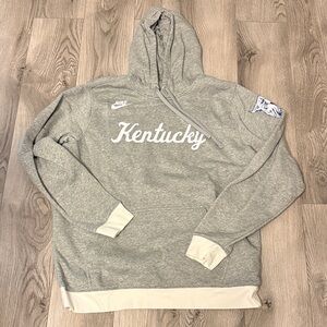 Nike UK Wildcats Heather Gray Kentucky Hoodie Large